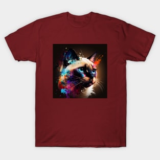 Siamese Cat Design T-Shirt